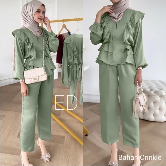 Jual Setelan baju remaja simple dan modis model terbaru 2023 - Set Hena ...