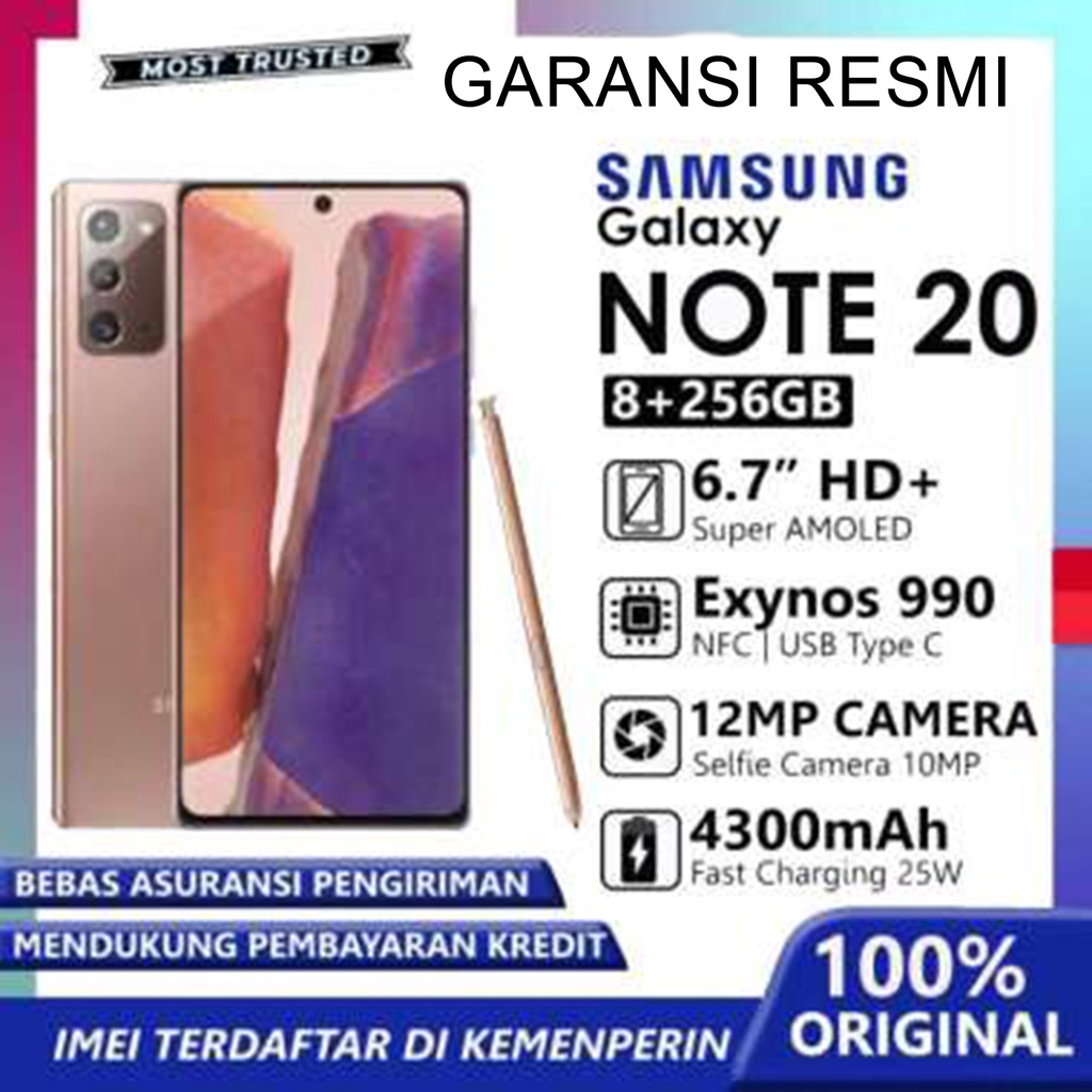 Jual Samsung Galaxy Note 20 Ultra 5G 12/256 GB RAM 12 ROM 256 12GB ...