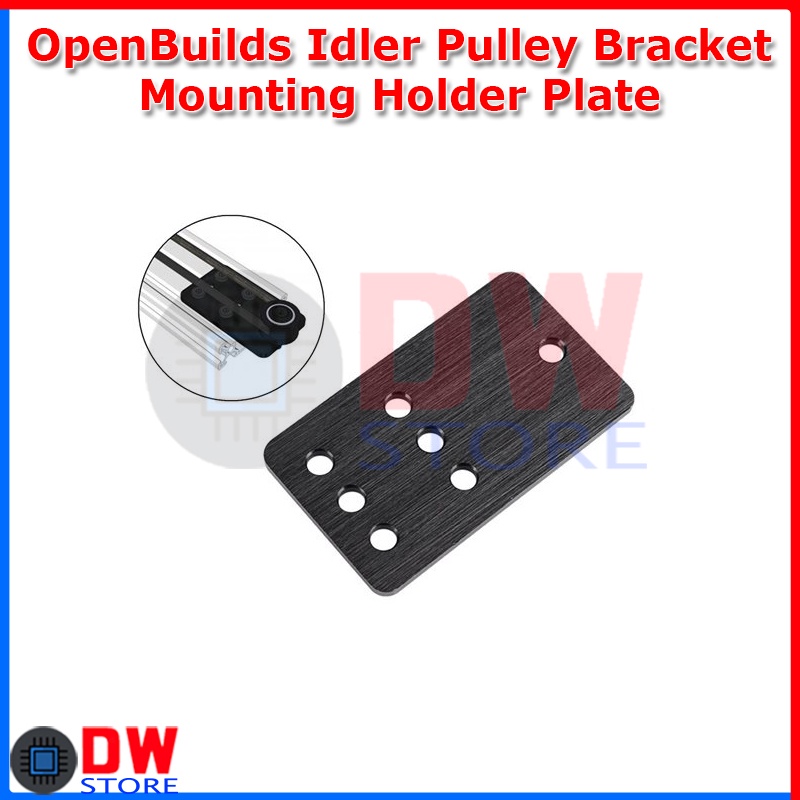 Jual OpenBuilds Idler Pulley Bracket Mounting Holder Plate V-Slot Rail ...