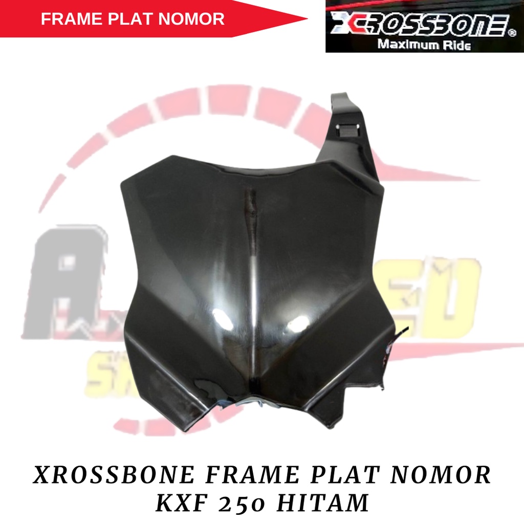 Jual Xrossbone Crossbone Cover Frame Plat Nomor KXF 250 Warna Hitam ...