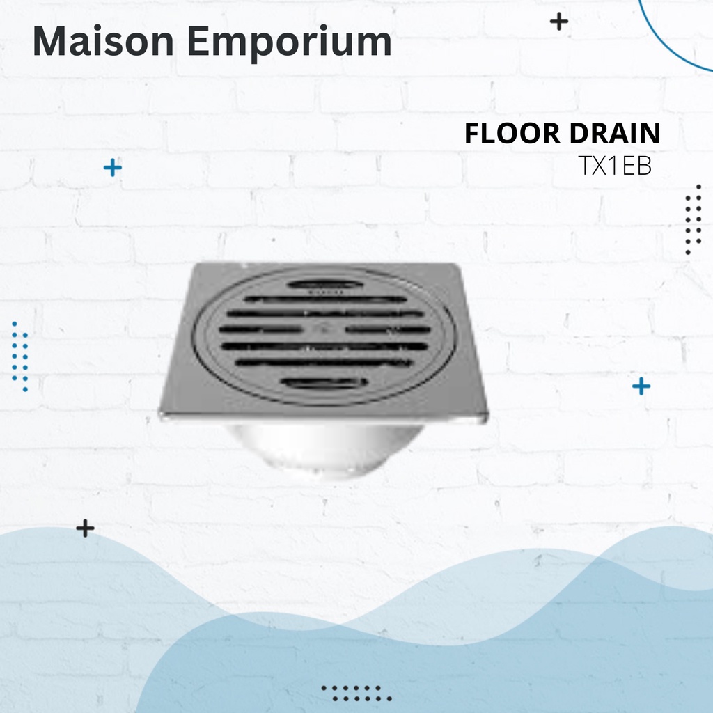 Jual Floor Drain Stainless TOTO TX1EB / Saringan Got Kamar Mandi TX 1 ...