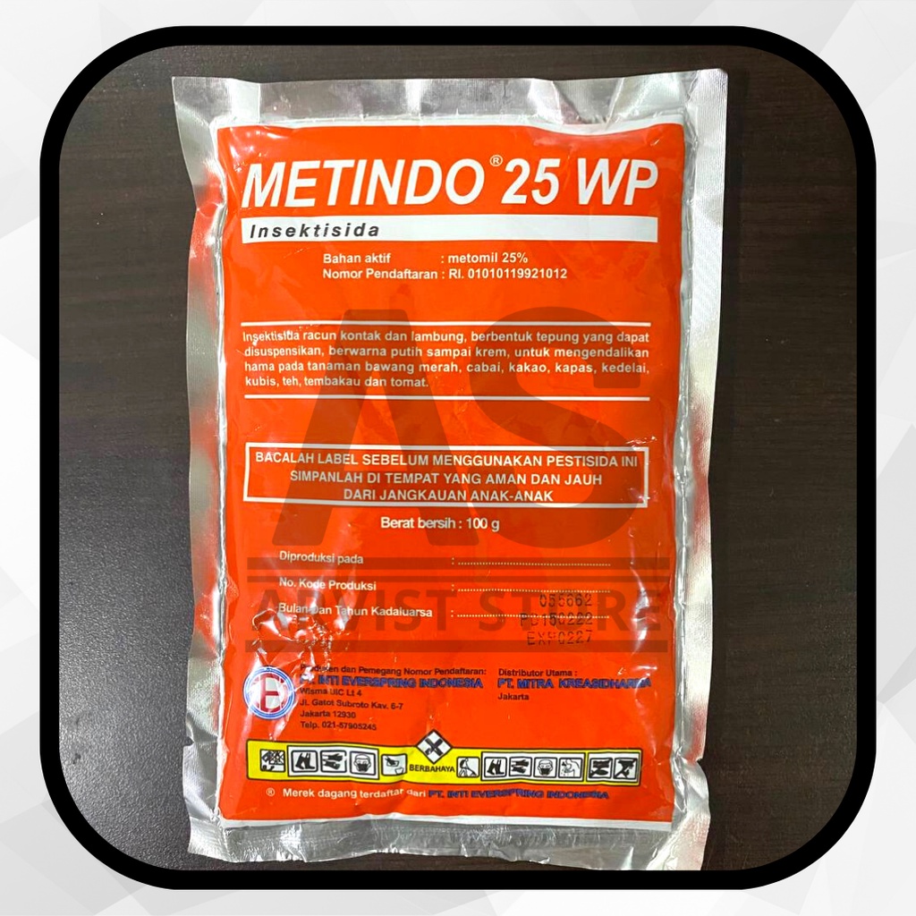 Jual Insektisida METINDO 25 WP 100 Gram Bahan Aktif Metomil | Shopee ...