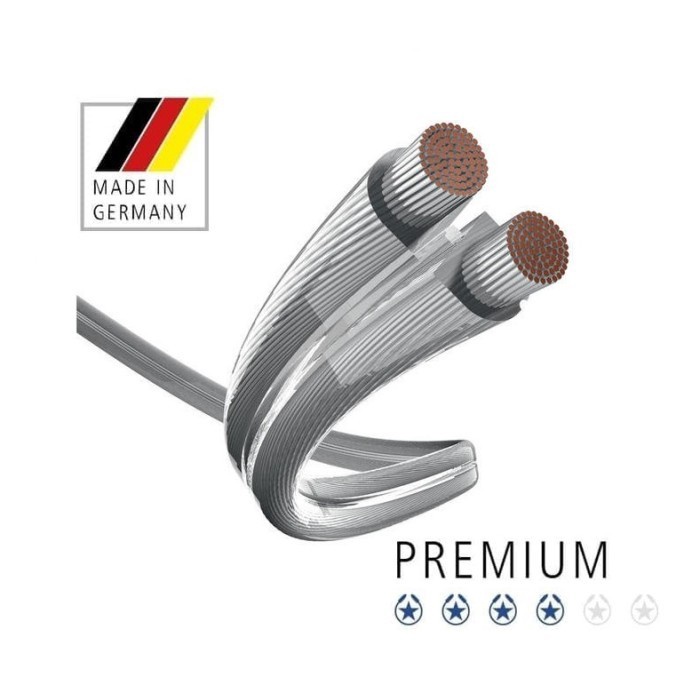 Inakustik Star Speaker Cable: Cavo Per Altoparlanti Da 10 Metri, Trasparente E Facile Da Installare (Calibro 2x14 AWG) - 2
