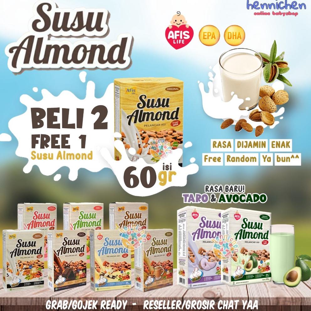 Jual 7.7 Brand PROMO Susu Almond Afis New Launching Pelancar Asi ...