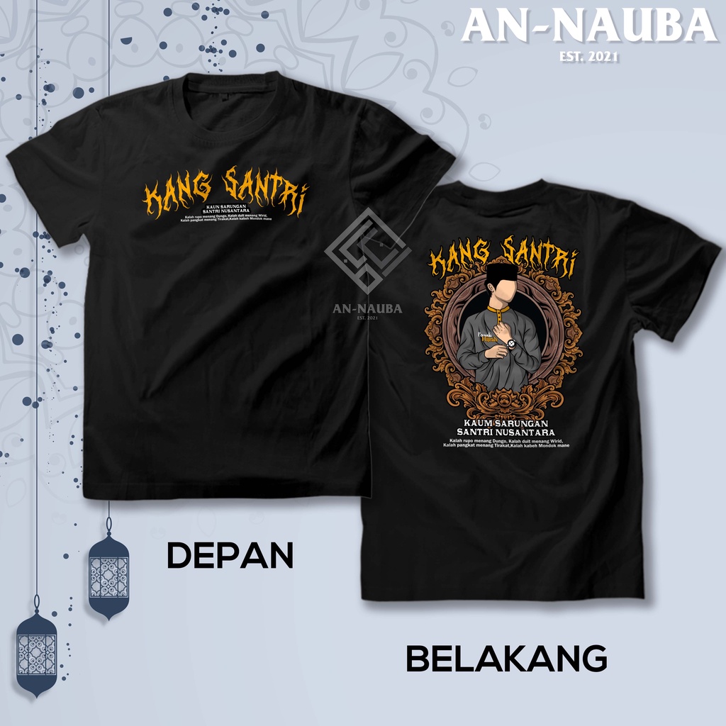 Jual KAOS SANTRI ISLAM KAUM SARUNGAN SANTRI NUSANTARA / Baju Dakwah