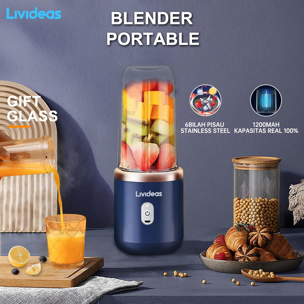 Jual Livideas Blender Portable Blender Juicer Kecepatan 22000rpm
