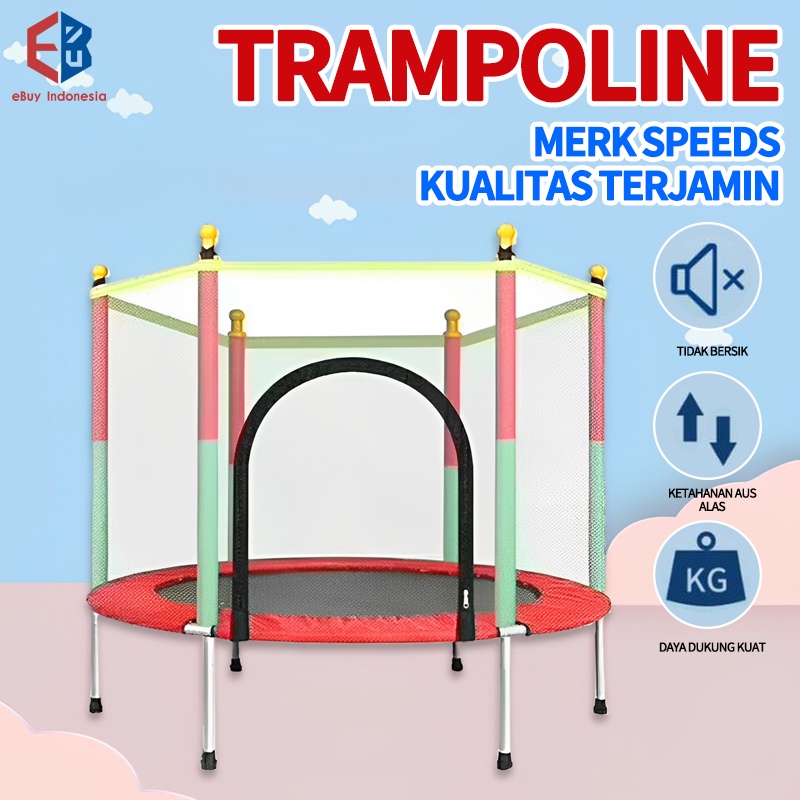 Jual Mainan Trampolin Anak & Dewasa / Trampoline55” inch / Lipat