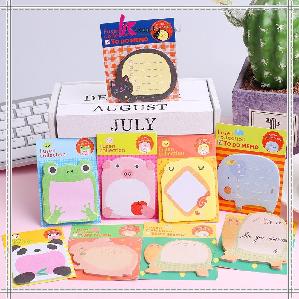 Jual Sticky Notes Motif Hewan Tempelan Kertas Catatan Memo Note ...