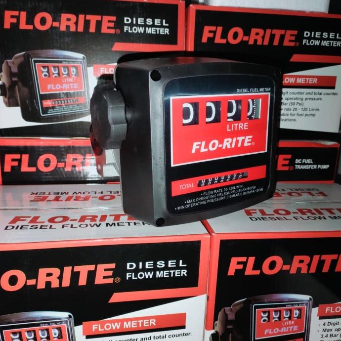 Jual Flow Meter Solar 1 Inch 4 Digit Flo-Rite Flowmeter Drat | Shopee ...