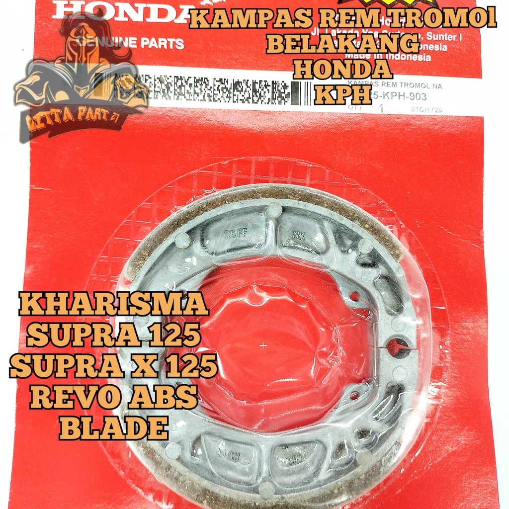 Jual Kampas Rem Tromol Belakang Honda Kph Kualitas Asli Original Honda