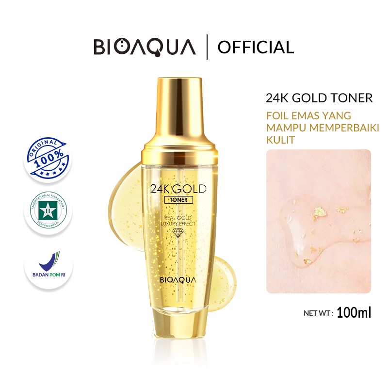 Jual BIOAQUA 24K Gold Series Facial Cleanser Pembersih Wajah 200ml ...