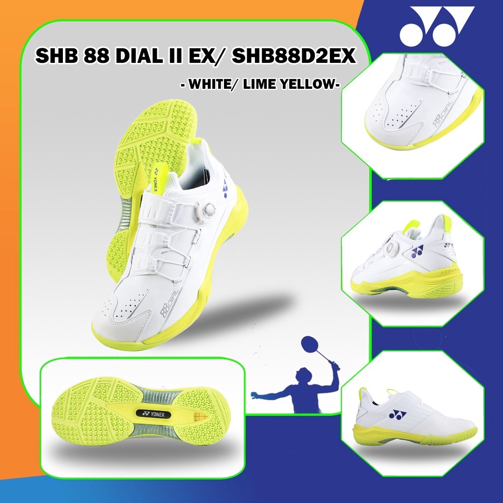 Jual Sepatu Badminton Yonex Shb 88 Dial Ii Exshb 88 D2 White Power Cushion Shopee Indonesia 1121