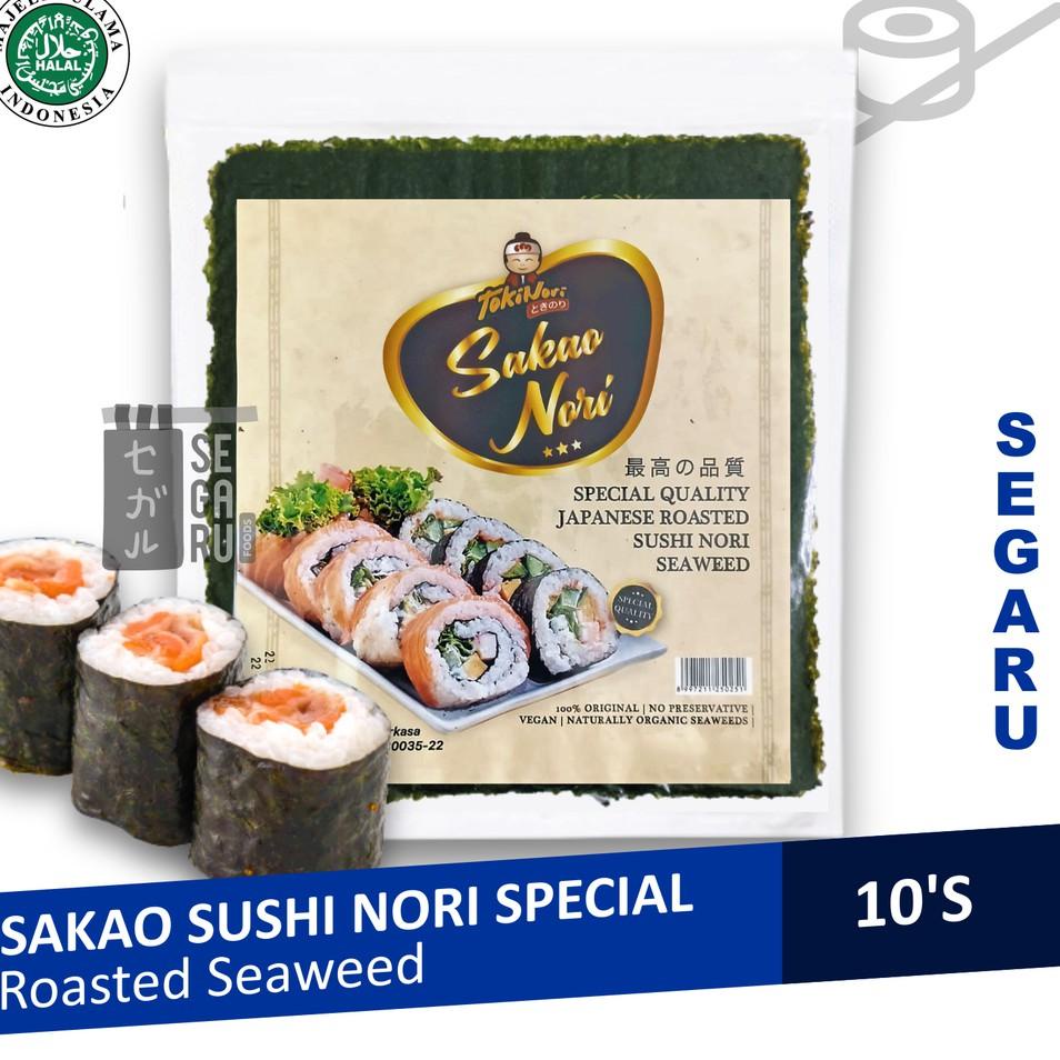 Jual Pasti Bisaa Sakao Nori Sushi Spesial Sheet Sushi Roasted Rumput Laut Halal Mui Shopee