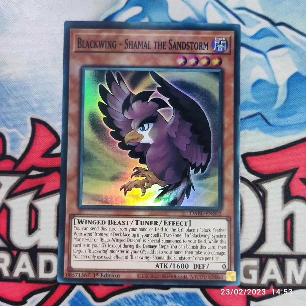 Yu-Gi-Oh! Japanese Card: DABL-JP004 Blackwing - Suthri The Illusory Spark - Super Rare