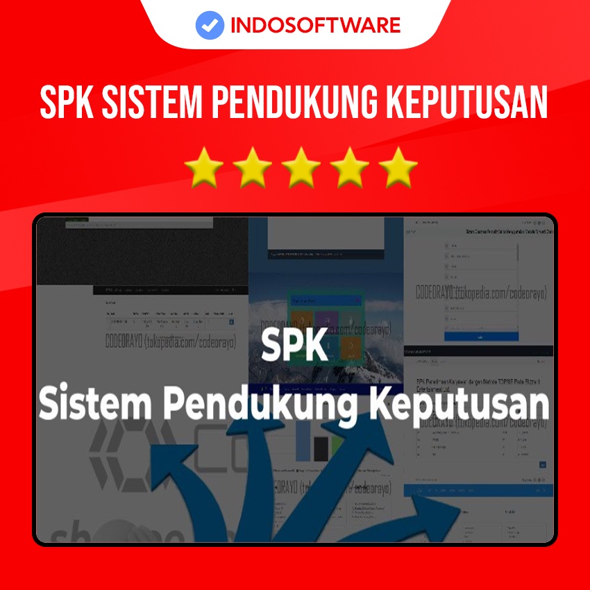 Jual Source Code Aplikasi Spk Sistem Informasi Pendukung Keputusan Methode Saw Topsis Sistem 6094