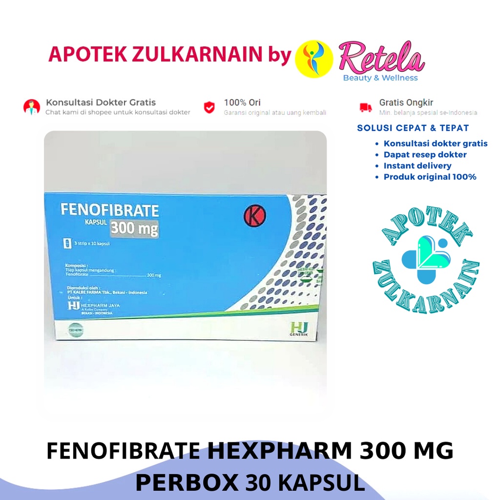 Jual Fenofibrate 300Mg 1 Strip 10 Kapsul Shopee Indonesia