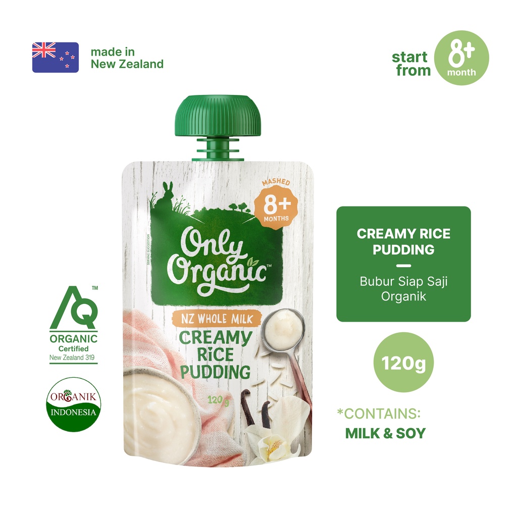 Jual Only Organic Creamy Rice Pudding 120gr | Shopee Indonesia