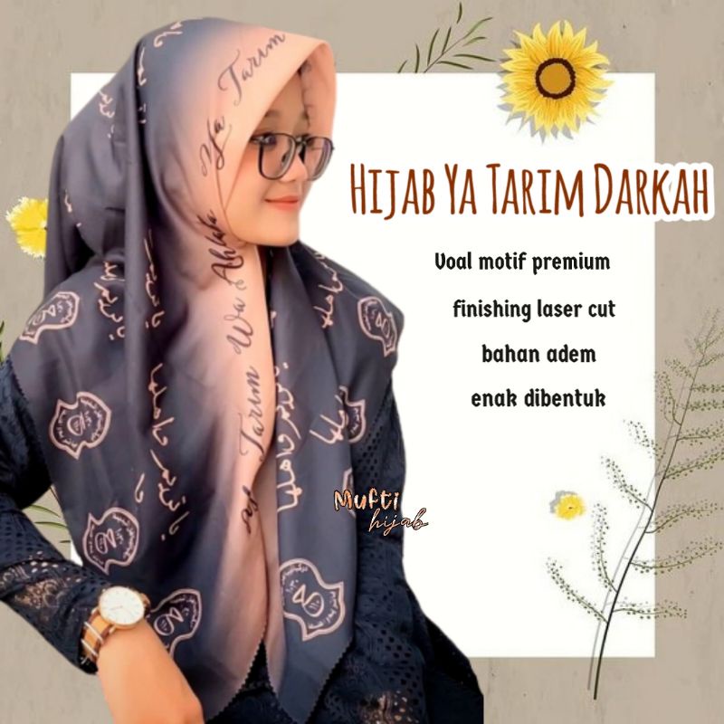 Jual hijab pegon arabic Ya Tarim Darkah Ya tarim wa ahlaha versi