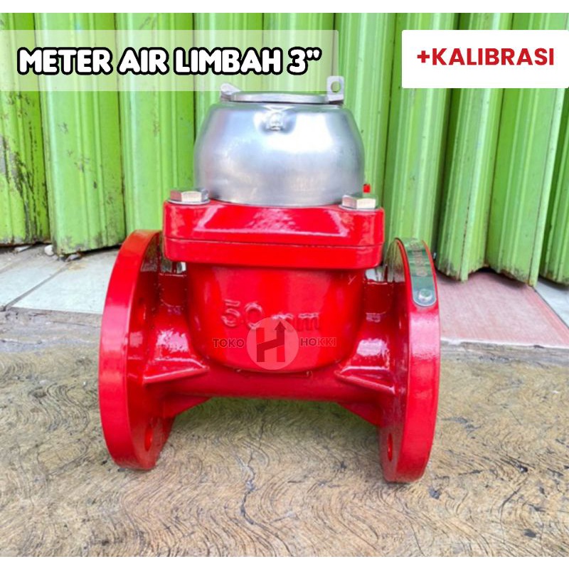 Jual WATER METER FLOW METER AIR LIMBAH 3"INCHI KALIBRASI Shopee Indonesia