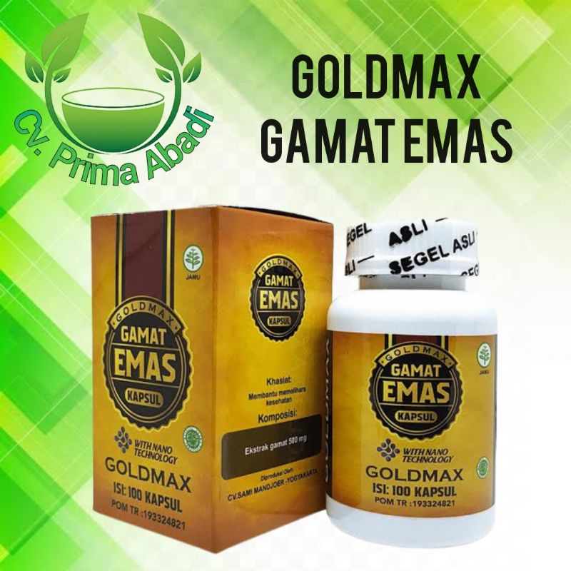 Jual Obat Goldmax Gamat Emas Asli Original Isi 100 Kapsul Cv Prima Abadi Shopee Indonesia 5349