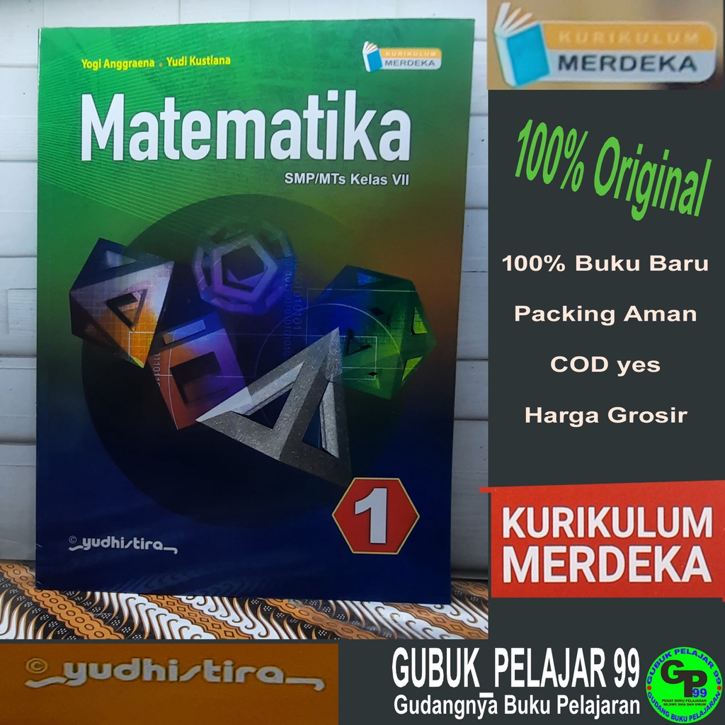 Jual Buku Siswa MATEMATIKA Untuk Kelas 7 SMP/MTs Kurikulum Merdeka ...