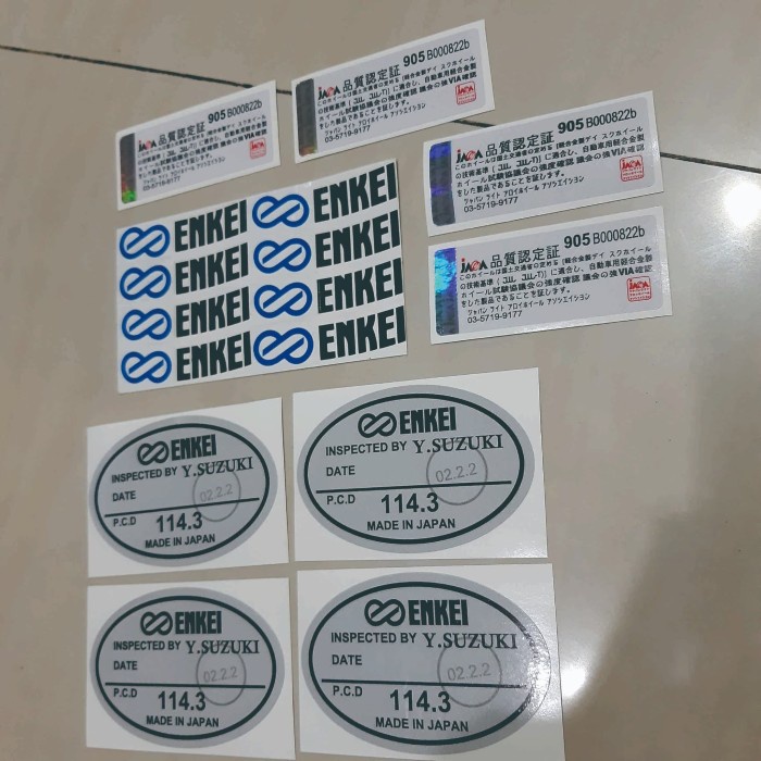 Jual STICKER ENKEI VELG SET | Shopee Indonesia