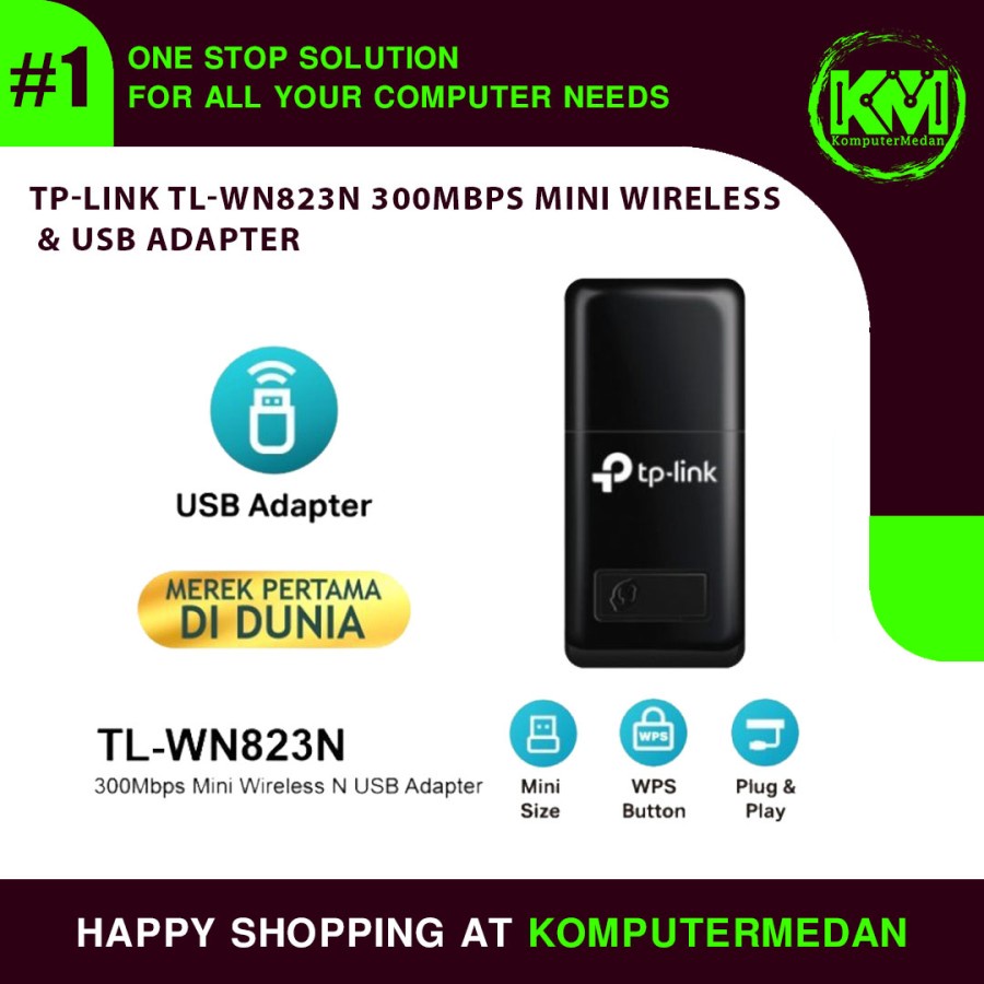 Jual Tp-Link TL-WN823N 300Mbps Mini Wireless N USB Adapter 823n ...