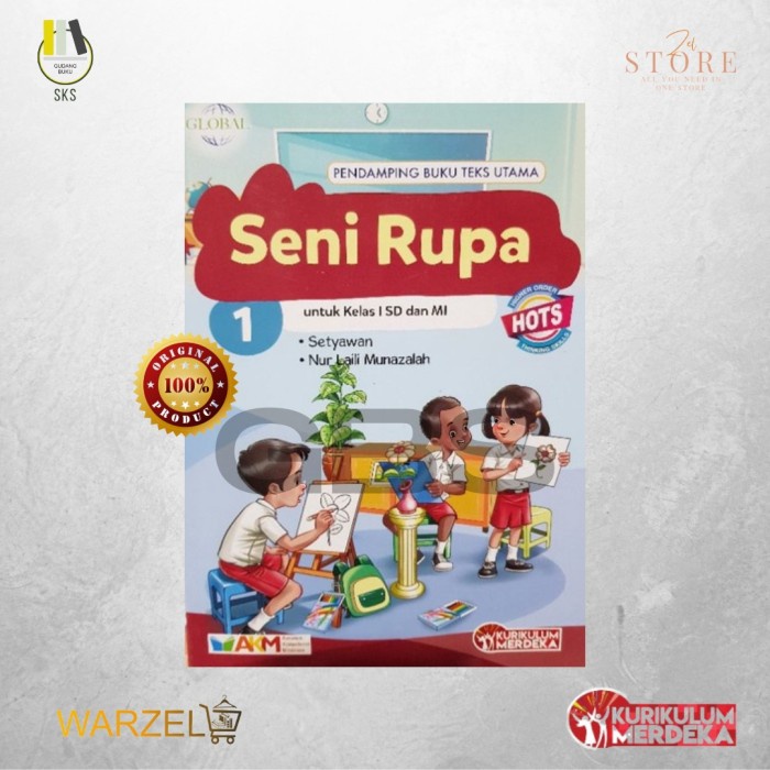 Jual Seni Rupa Kelas 4 SD/MI Kurikulum Merdeka | Shopee Indonesia