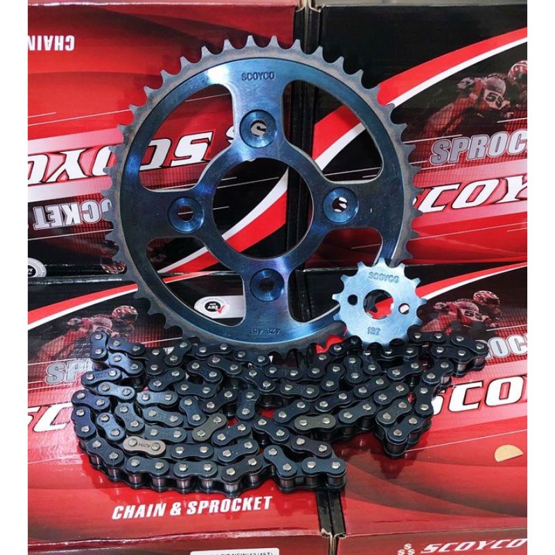 Jual PAKET GEAR SET+RANTAI SUPRA FIT NEW(KTL) SCOYCO BAJA BAKARAN