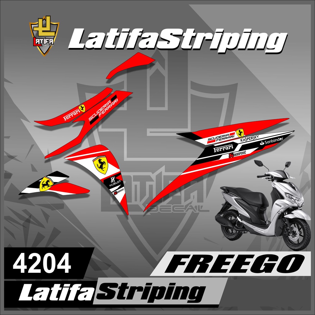 Jual 4204 Sticker Motor Freego / Skotlet Striping Freego / Variasi ...