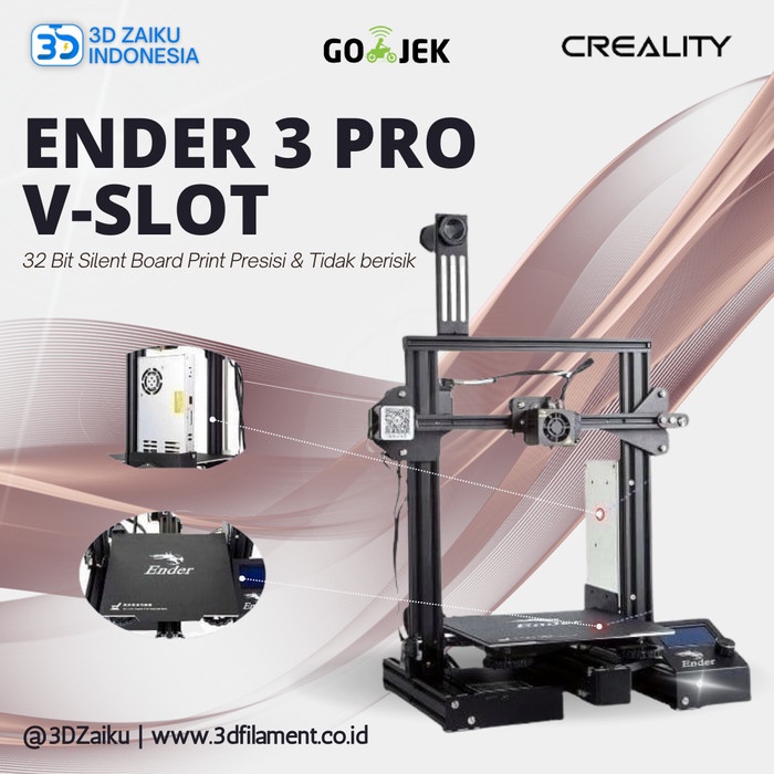 Jual CREALITY ENDER 3 PRO VSLOT 3D PRINTER PRUSA I3 SIZE BESAR