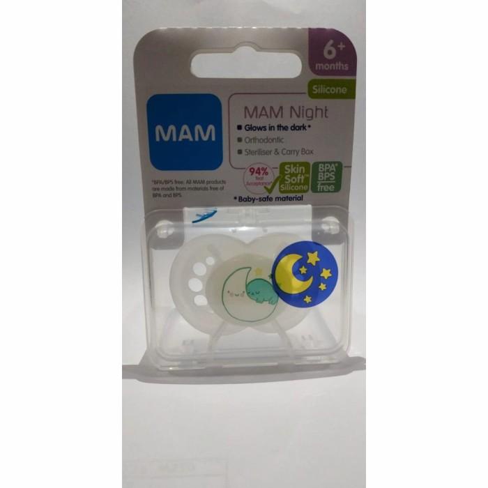 Jual Mam Pacifier 6+ Night Original / Empeng Bayi Orthodontic | Shopee ...