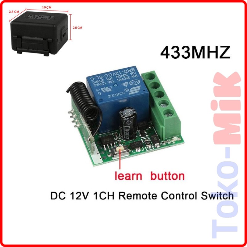 Jual WIRELESS REMOTE ACCESS CONTROL EXIT BUTTON 2 BUAH REMOT 1 RELAY ...