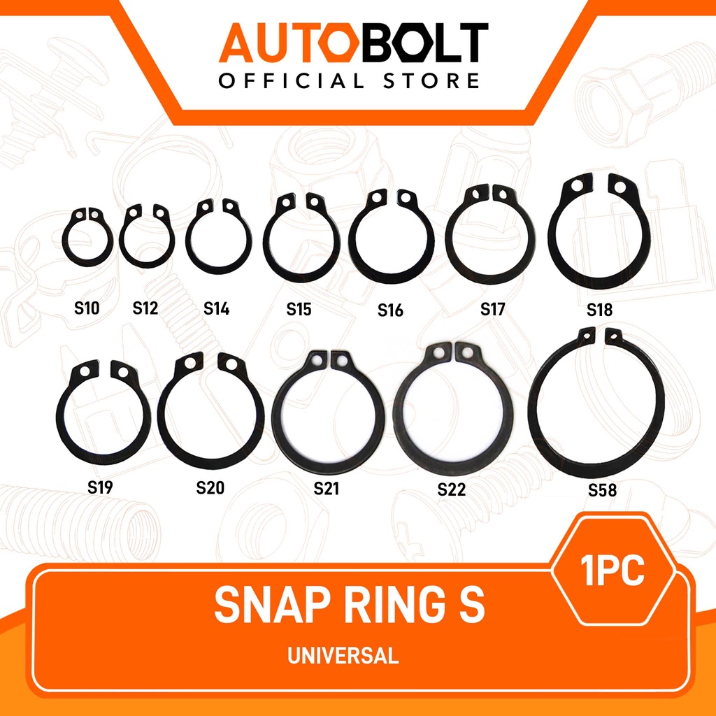 Jual Snap Ring S Eksternal External Retaining S10 S12 S14 S15 S16 S17 S18 S19 S20 S21 S22 S 10 5591