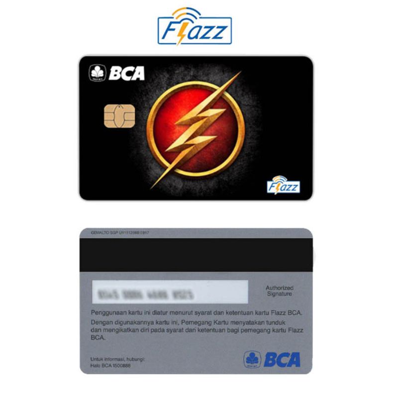 Jual The Flash Logo Kartu E Money Flazz Bca Gen 2 Nfc Custom Card