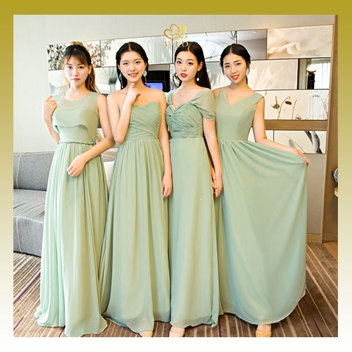 Jual WED Gaun Bridesmaid Gaun Pernikahan Pengiring Pengantin Warna Hijau Mint Panjang BD58 61 Shopee Indonesia