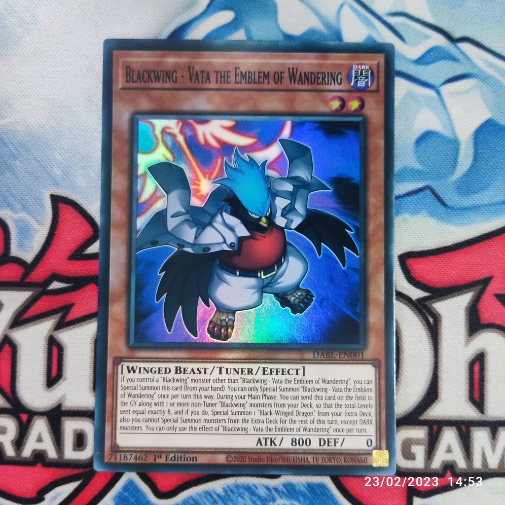 YUGIOH BLACKWING - Vata the Emblem of Wandering DABL-EN001 Super Rare