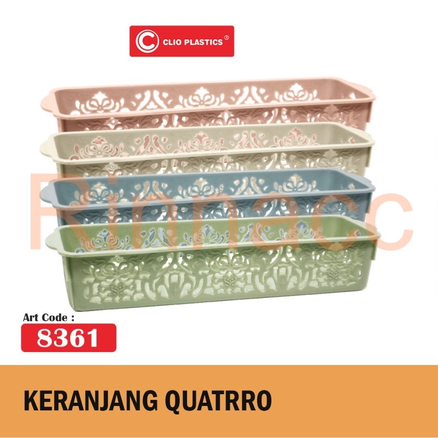 Jual Keranjang Plastik Quattro Clio Keranjang Serbaguna Tempat Sendok Garpu Wadah Serbaguna