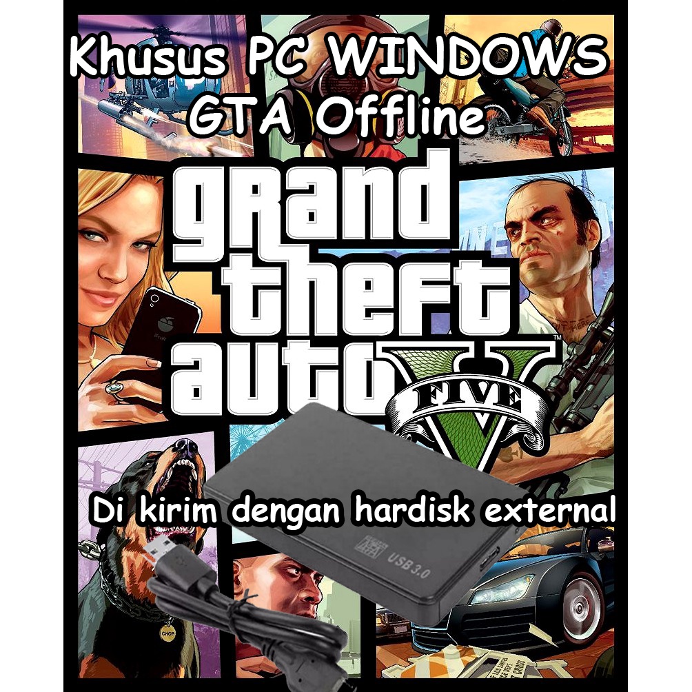 Jual GTA 5 V Offline Game PC Komputer Laptop Tinggal MAIN | Shopee