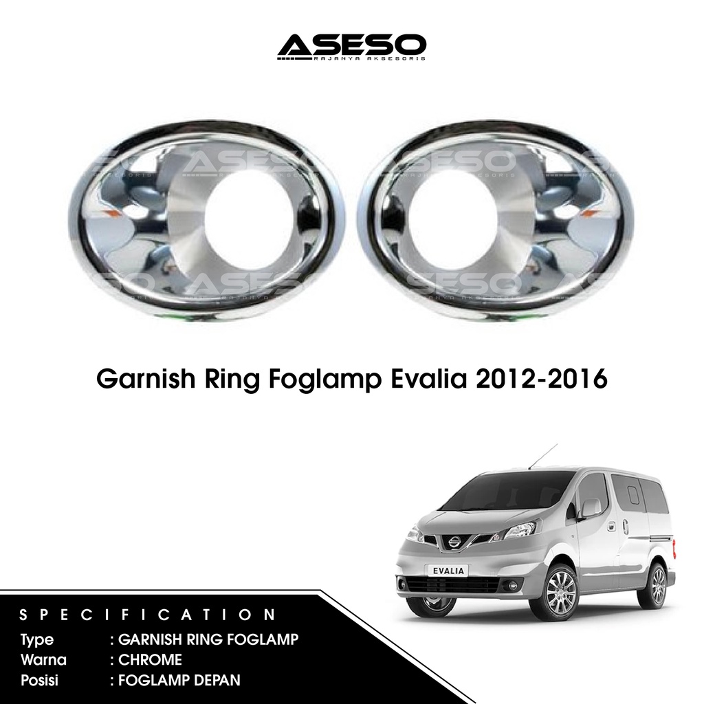 Jual Garnish Foglamp Nissan Evalia Lis List Garnis Cover Ring Chrome Foglamp Shopee Indonesia