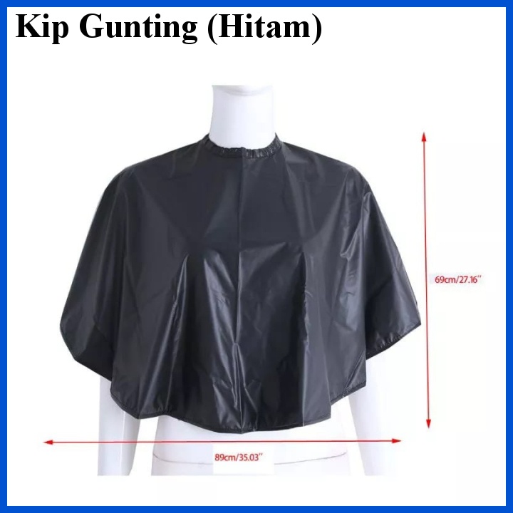 Jual KIP GUNTING HITAM PENDEK KAIN KEP BARBERSHOP PANGKAS RAMBUT SALON ...