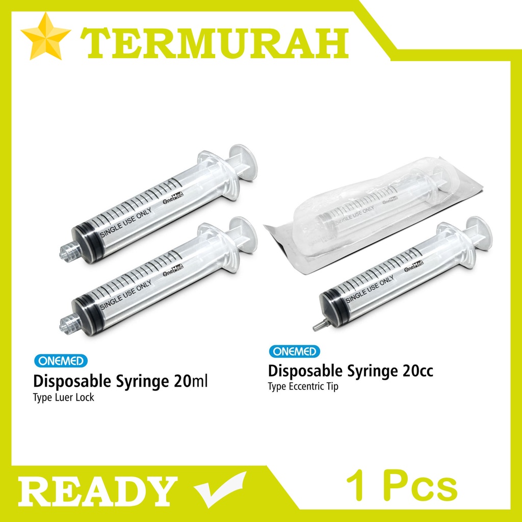 Jual Suntikan Syringe Spuit 20 Cc Syringe 20cc Ecentric Tip Spuit Spoit ...