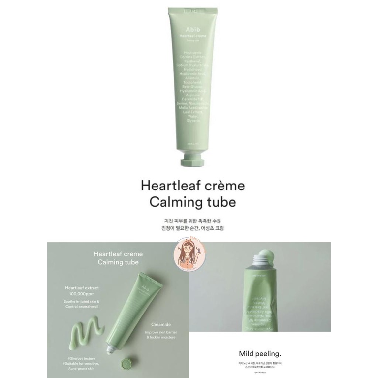 Jual EXP 2025 ABIB Heartleaf creme Calming Tube 75ml Shopee Indonesia