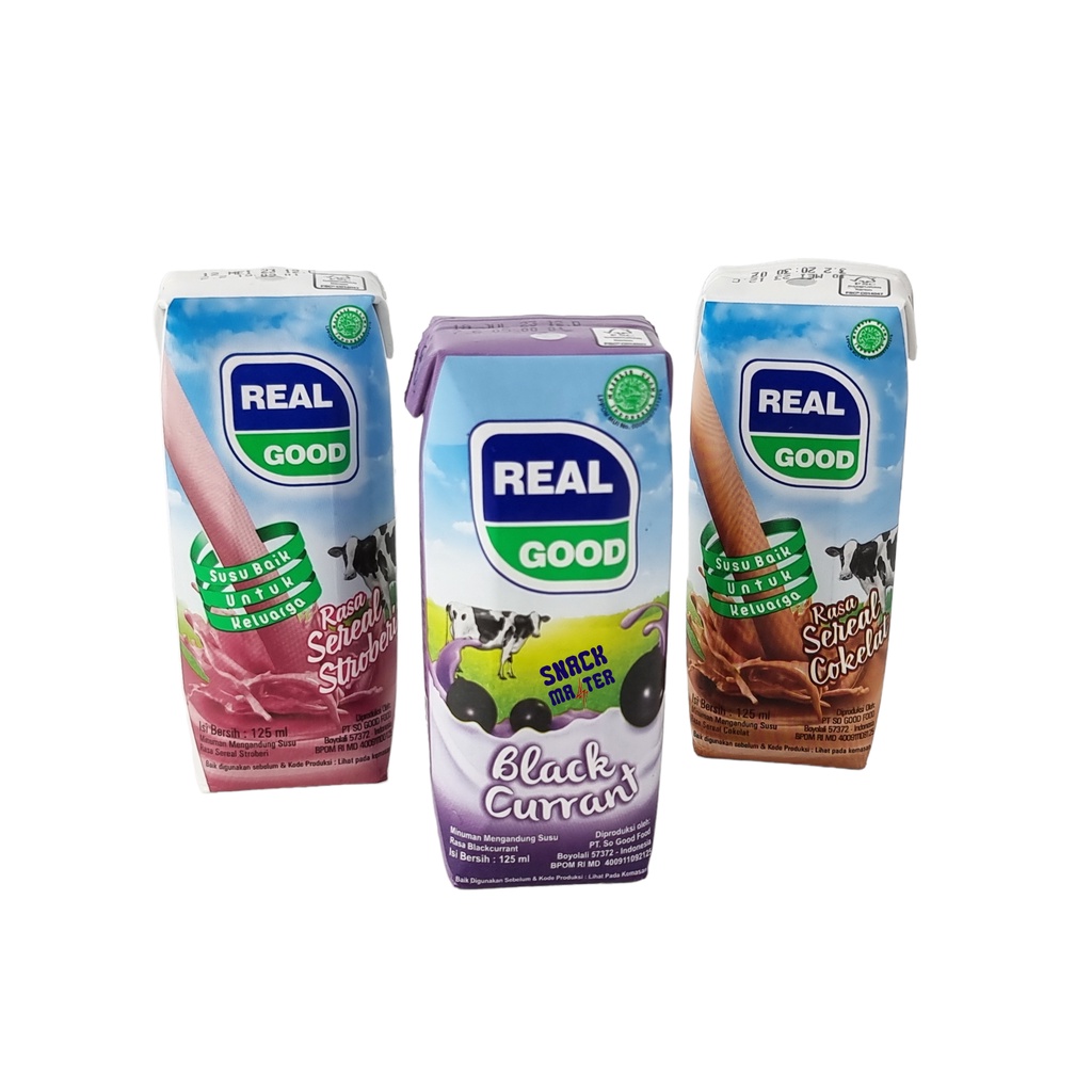 Jual Susu UHT Real Good KOTAK - Netto 125 ml | Shopee Indonesia