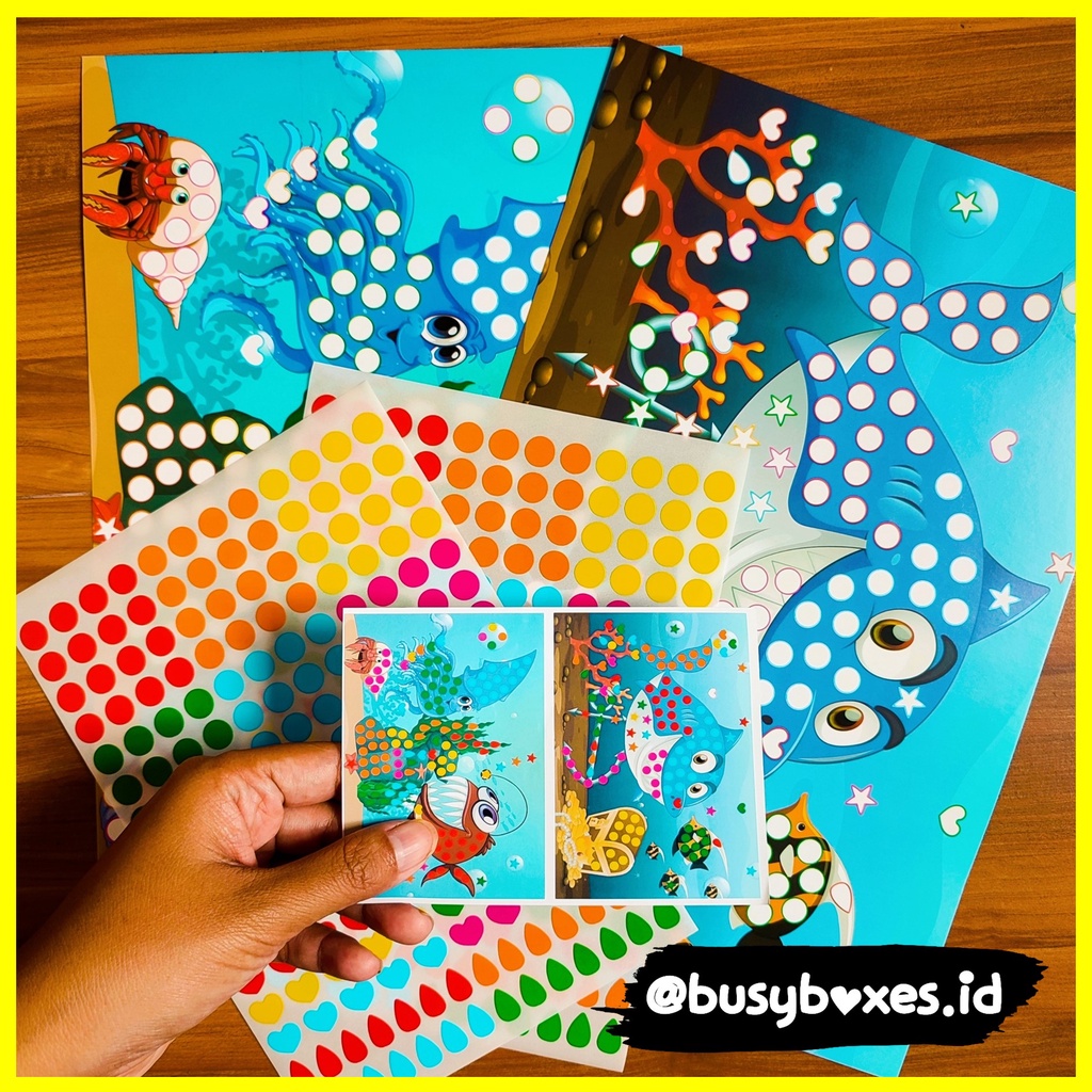 Jual [busyboxes.id] Mainan Edukasi anak 3 tahun aktivitas menempel ...