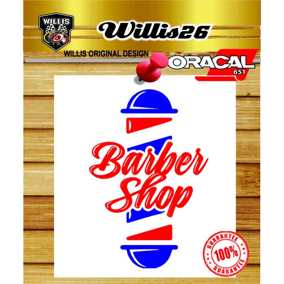 Jual Sticker Stiker Kaca Dinding Barbershop Barber Pangkas Rambut ...