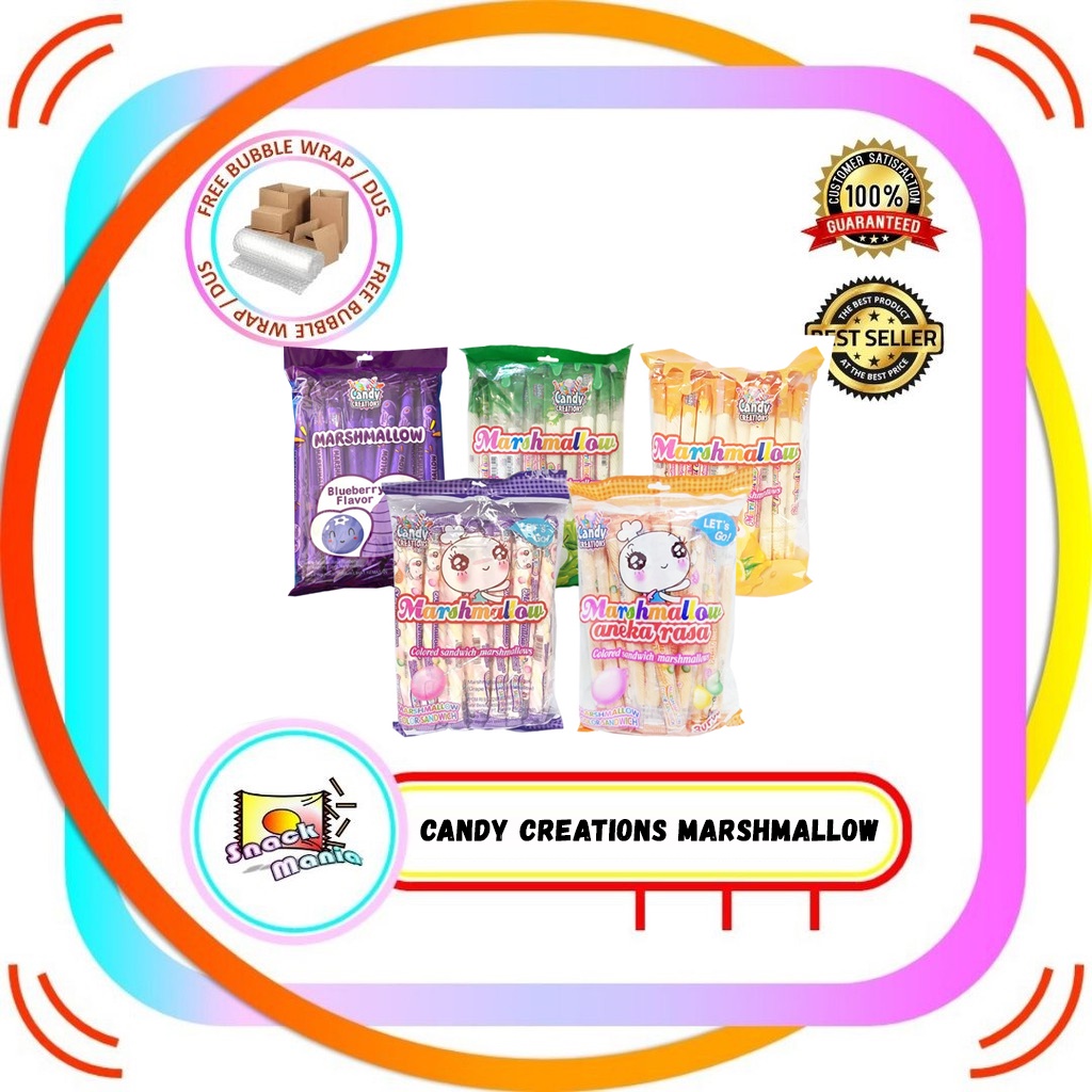 Jual Candy Creation Marshmallow Orange Lemon Anggur Blueberry Apel 450