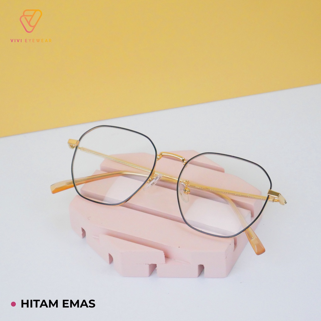 Jual Vivi Eyewear Frame Kacamata Pria Wanita Besi Haley 12315 Custom Lensa Minus Anti Radiasi