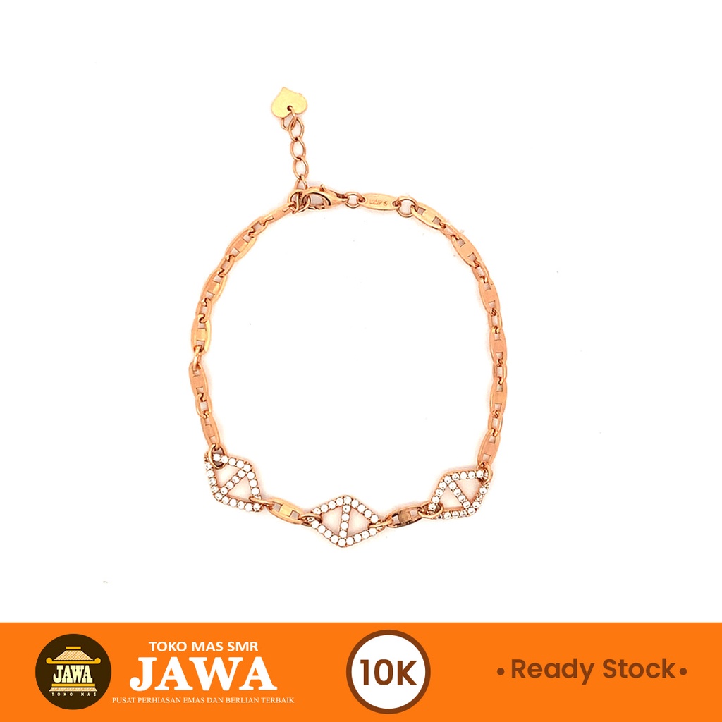 Jual Gelang Bracelet Emas Sqennia Kadar 10k Toko Mas Jawa Shopee