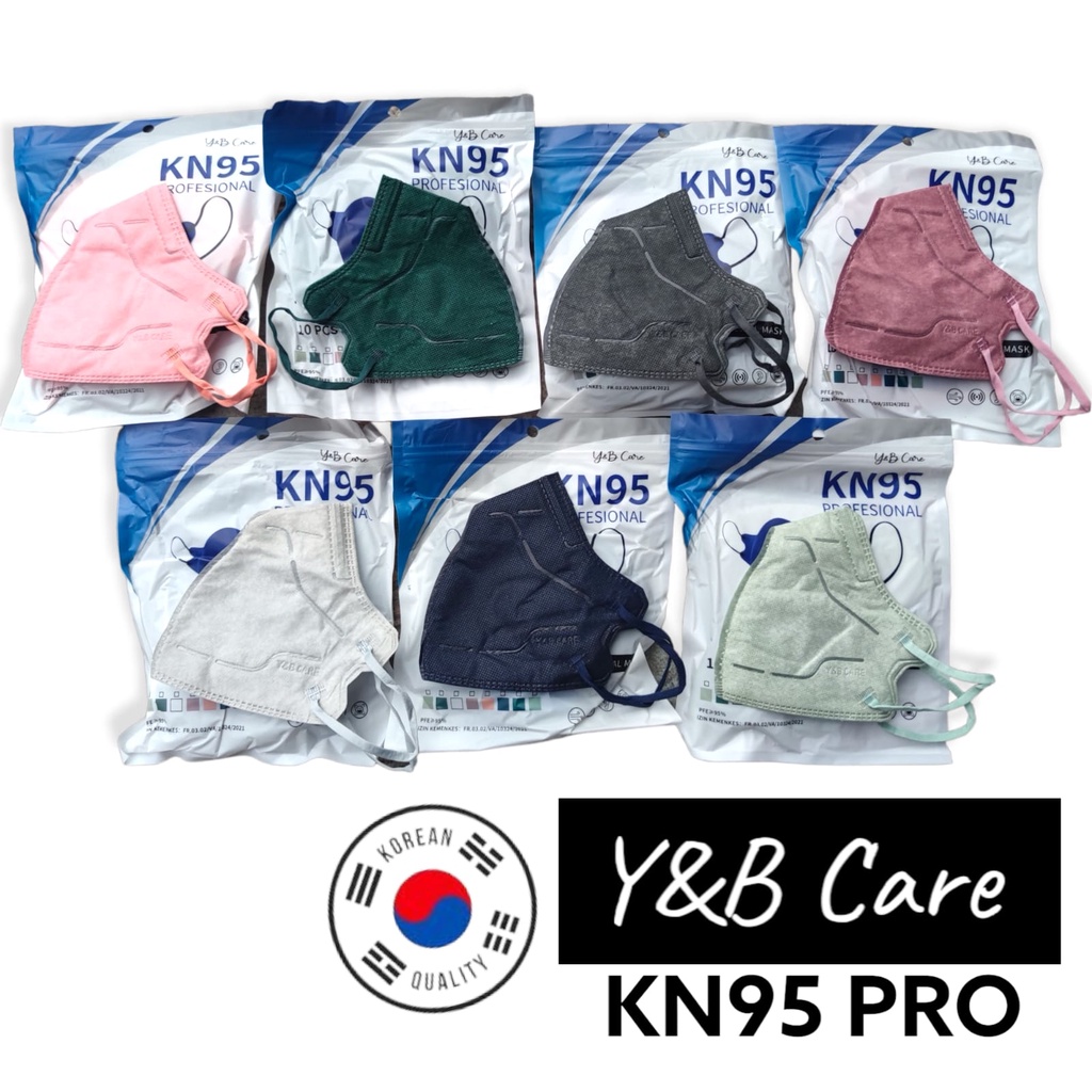 Jual KN95 PRO Y&B / RAVA CARE 5PLY PACK ISI 10 - MASKER KN95 PRO / PRO ...